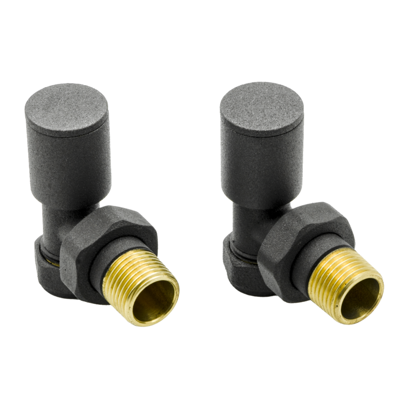 Reina Portland Angled Radiator Valves (1 size, 7 colours) - Brand New Bathrooms