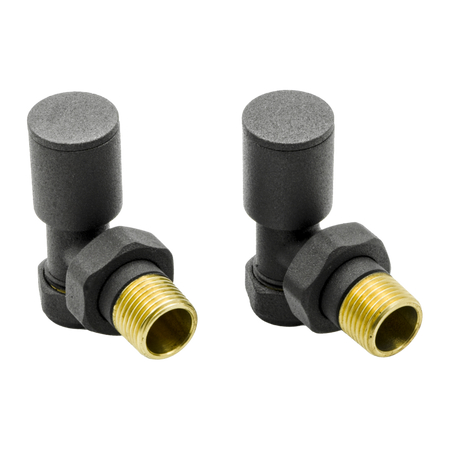 Reina Portland Angled Radiator Valves (1 size, 7 colours) - Brand New Bathrooms