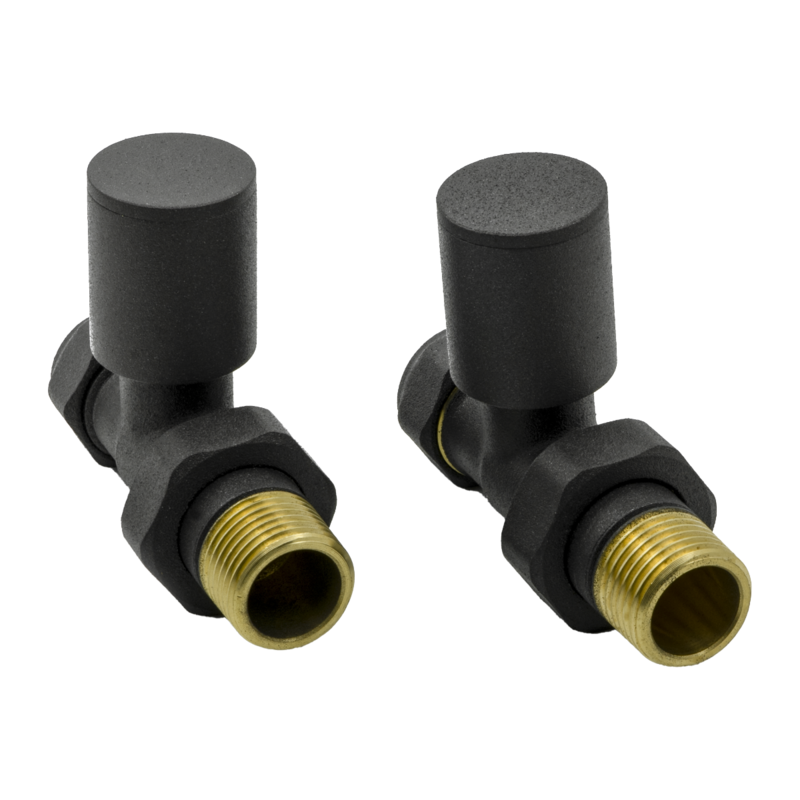 Reina Portland Straight Radiator Valves (1 size, 7 colours) - Brand New Bathrooms