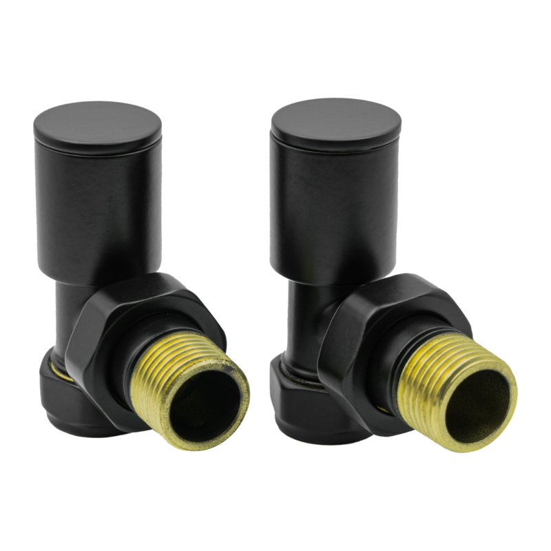 Reina Portland Angled Radiator Valves (1 size, 7 colours) - Brand New Bathrooms