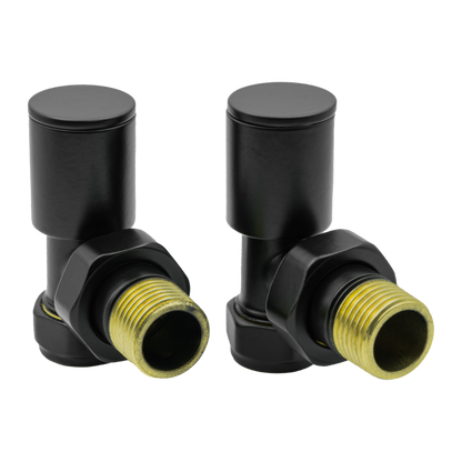 Reina Portland Angled Radiator Valves (1 size, 7 colours) - Brand New Bathrooms