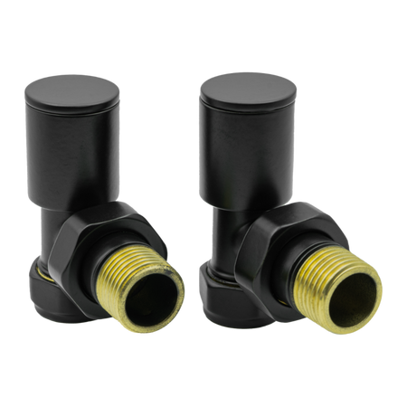 Reina Portland Angled Radiator Valves (1 size, 7 colours) - Brand New Bathrooms