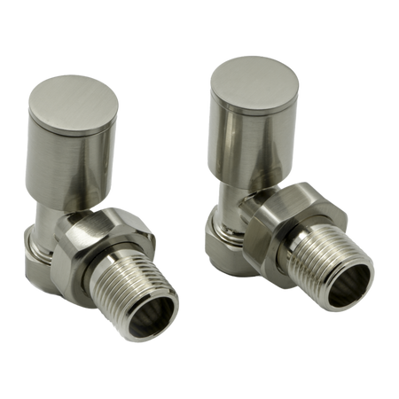 Reina Portland Angled Radiator Valves (1 size, 7 colours) - Brand New Bathrooms