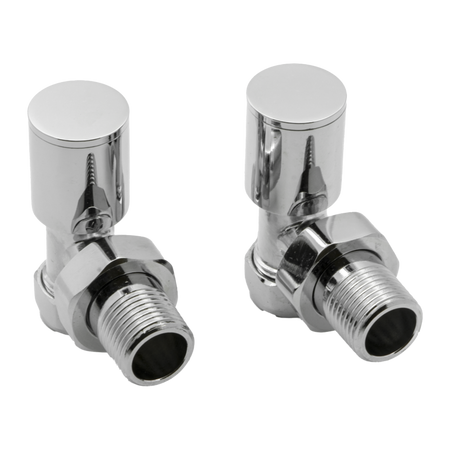 Reina Portland Angled Radiator Valves (1 size, 7 colours) - Brand New Bathrooms