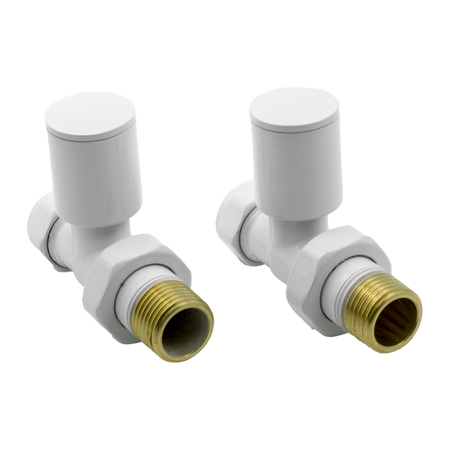 Reina Portland Straight Radiator Valves (1 size, 7 colours) - Brand New Bathrooms