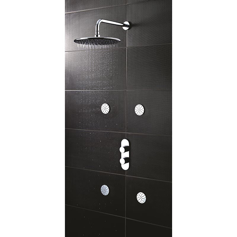 Hudson Reed Indus Thermostatic Shower Valve (2 styles, Chrome) - Brandnew Bathroom