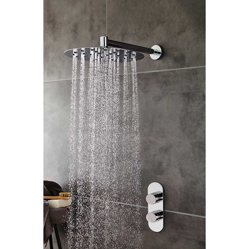 Hudson Reed Indus Thermostatic Shower Valve (2 styles, Chrome) - Brandnew Bathroom