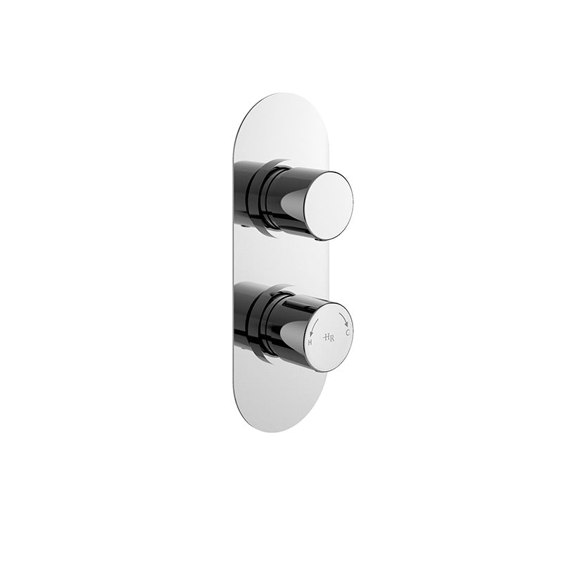 Hudson Reed Round Valves (2 styles, Chrome) - Brandnew Bathroom