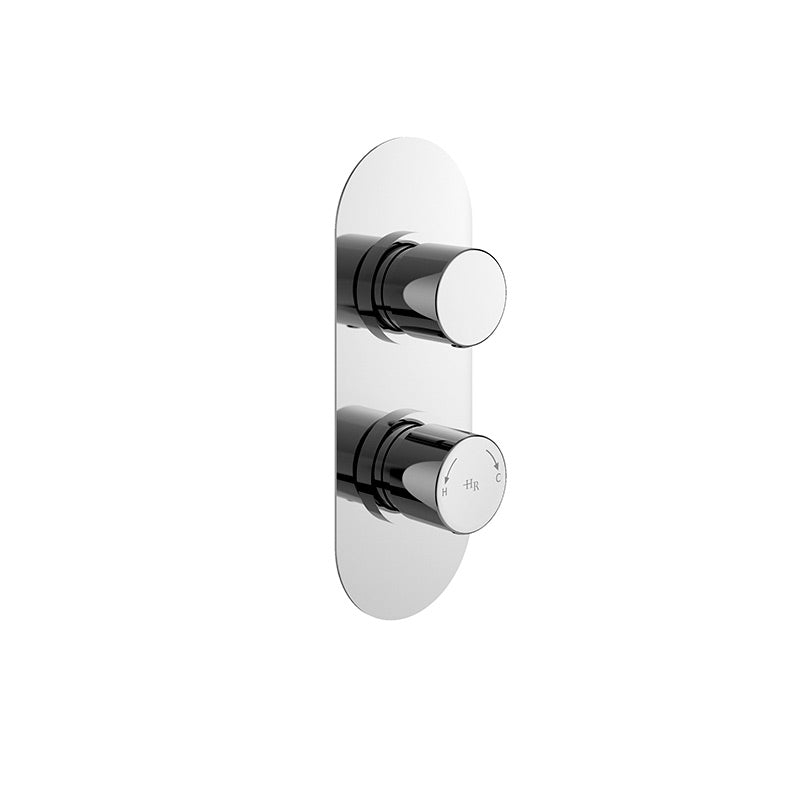 Hudson Reed Round Valves (2 styles, Chrome) - Brandnew Bathroom
