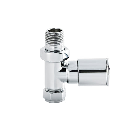 Nuie Straight Radiator Valve Pack (Pairs) (Chrome) - Brand New Bathrooms
