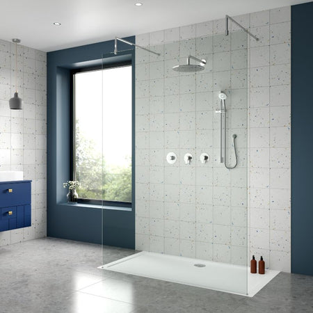 Nuie 2 Outlet Arvan Bundle With Stop Tap & Diverter (1 size, Chrome) - Brand New Bathrooms