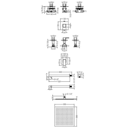 Nuie 1 Outlet Bundle Windon (1 size, Chrome) - Brand New Bathrooms