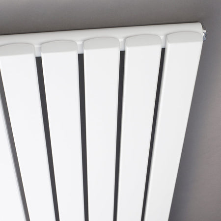 Nuie Sloane Single Panel Designer Radiator (1 size, Satin White) - Brand New Bathrooms