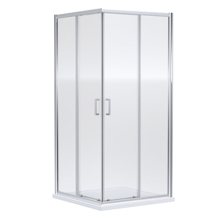 Nuie Rene Corner Entry (2 sizes, Chrome) - Brandnew Bathroom