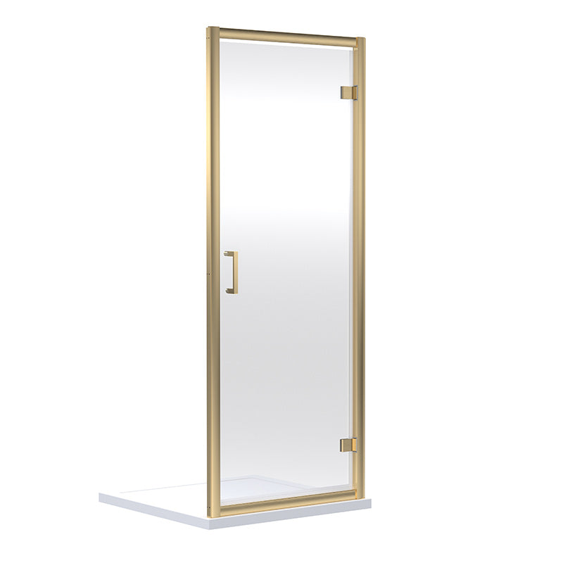 Nuie Rene Hinged Shower Door (4 sizes, 3 colours) - Brandnew Bathroom