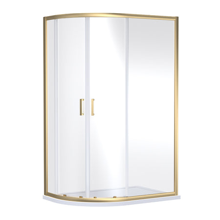 Nuie Rene Offset Quandrant Shower Enclosure (3 sizes, 3 colours) - Brandnew Bathroom