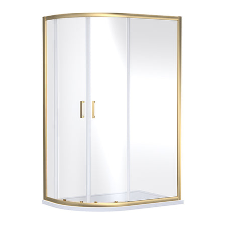Nuie Rene Offset Quandrant Shower Enclosure (3 sizes, 3 colours) - Brandnew Bathroom