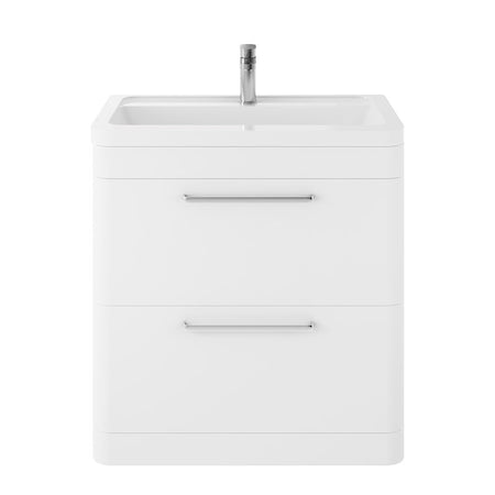 Hudson Reed Solar Floor Standing Double Drawer 800mm Vanity Unit with Ceramic Basin (1 size, 4 colours) - Brand New Bathrooms
