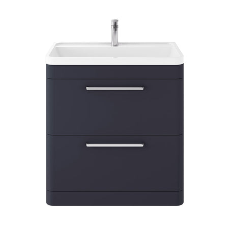 Hudson Reed Solar Floor Standing Double Drawer 800mm Vanity Unit with Polymarble Basin (1 size, 4 colours) - Brand New Bathrooms