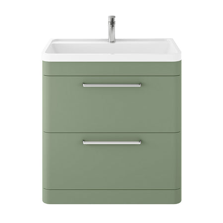 Hudson Reed Solar Floor Standing Double Drawer 800mm Vanity Unit with Polymarble Basin (1 size, 4 colours) - Brand New Bathrooms