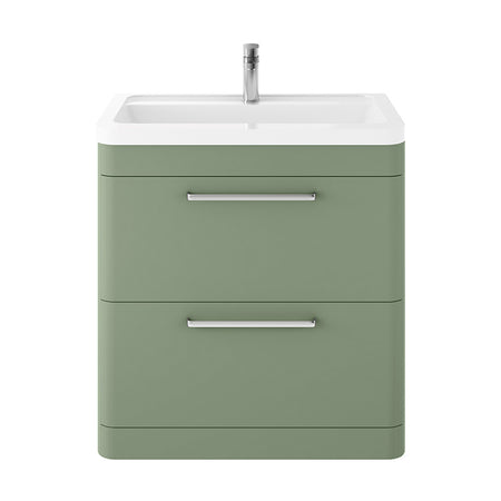 Hudson Reed Solar Floor Standing Double Drawer 800mm Vanity Unit with Ceramic Basin (1 size, 4 colours) - Brand New Bathrooms