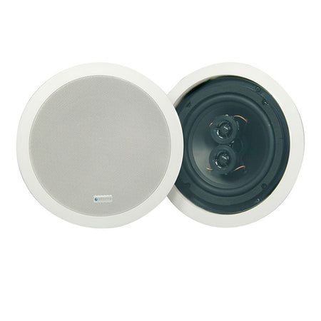 Aquavision Alpha Pair of Water Resistant Ceiling Speakers & Cables - Brand New Bathroom 