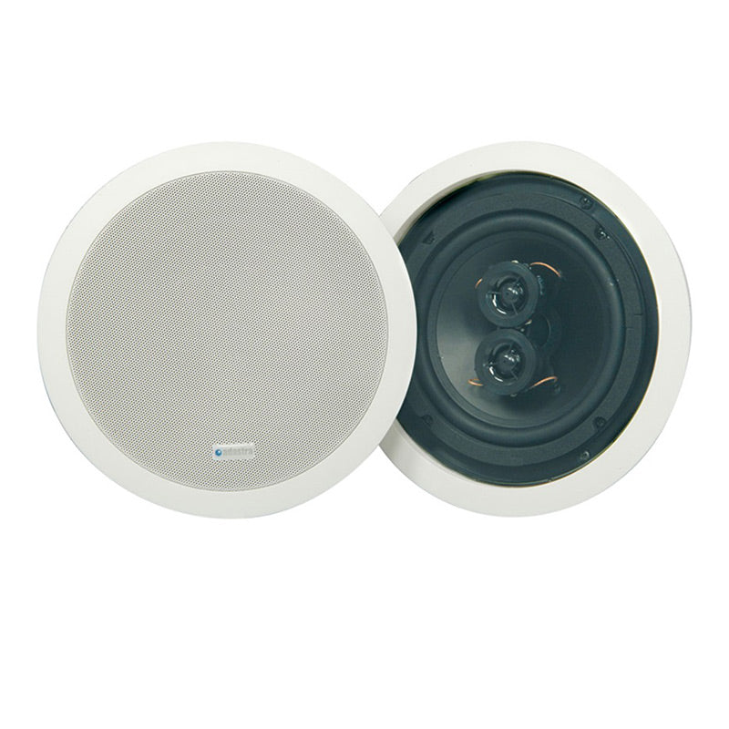 Aquavision Alpha Pair of Water Resistant Ceiling Speakers & Cables - Brand New Bathroom 