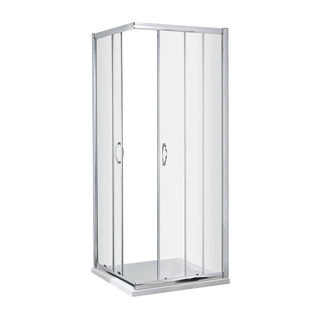 Nuie Ella Corner Entry Shower Enclosure (2 sizes, Chrome) - Brandnew Bathroom