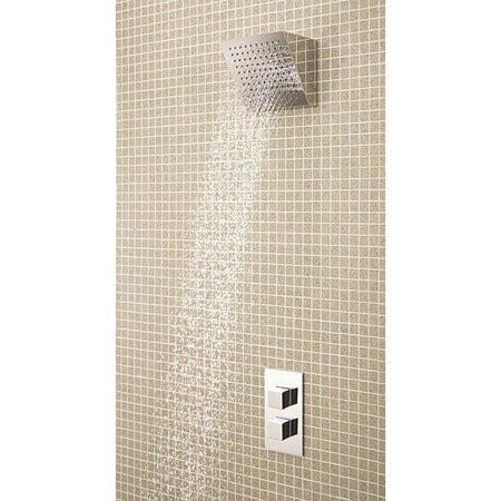 Hudson Reed Lennox Twin Thermostatic Shower Valve (2 styles, Chrome) - Brandnew Bathroom