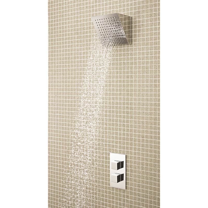 Hudson Reed Lennox Twin Thermostatic Shower Valve (2 styles, Chrome) - Brandnew Bathroom