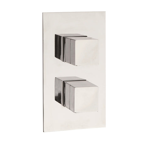 Hudson Reed Lennox Twin Thermostatic Shower Valve (2 styles, Chrome) - Brandnew Bathroom