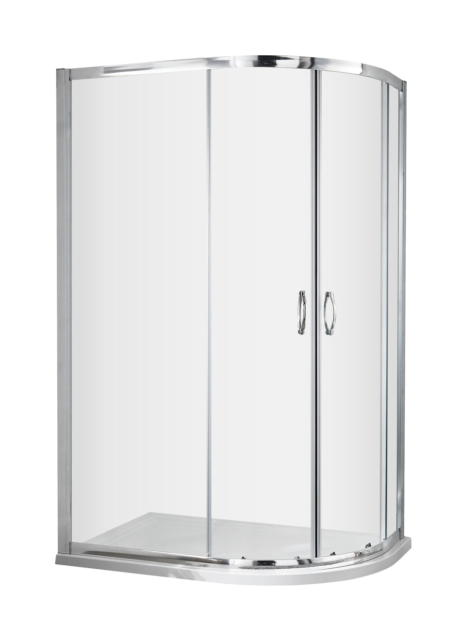 Nuie Ella Offset Quad Enclosure (3 sizes, Chrome) - Brand New Bathrooms