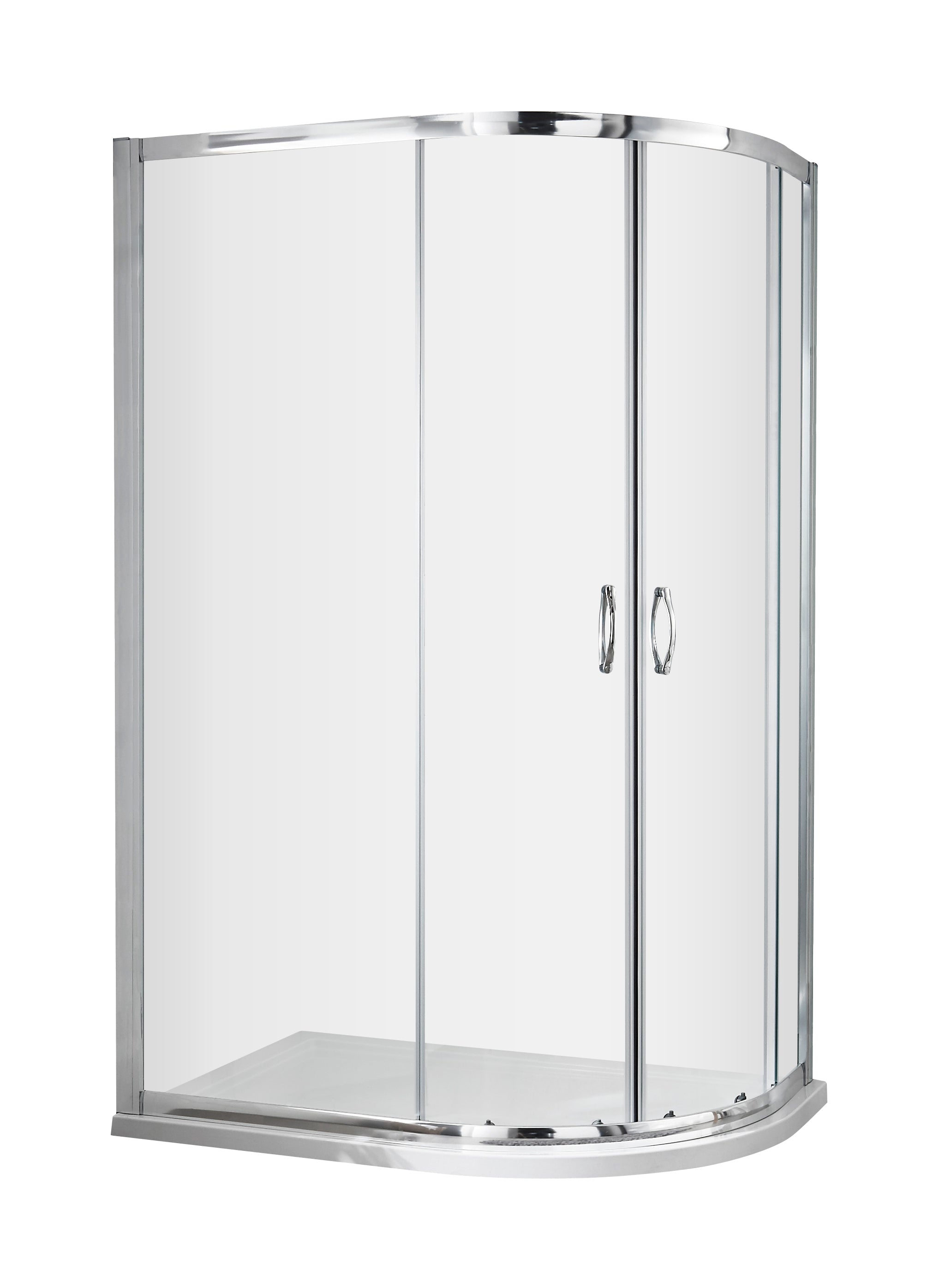 Nuie Ella Offset Quad Enclosure (3 sizes, Chrome) - Brand New Bathrooms