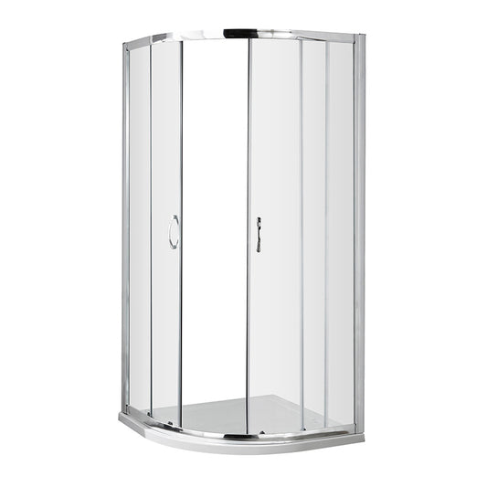 Nuie Ella Quadrant Shower Enclosure (3 sizes, Chrome) - Brandnew Bathroom