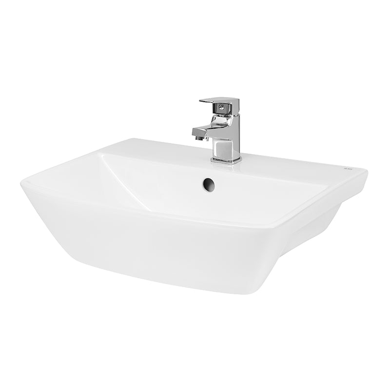 Hudson Reed Furniture Ceramics Semi Recessed Basin (4 styles, White) - Brandnew Bathroom