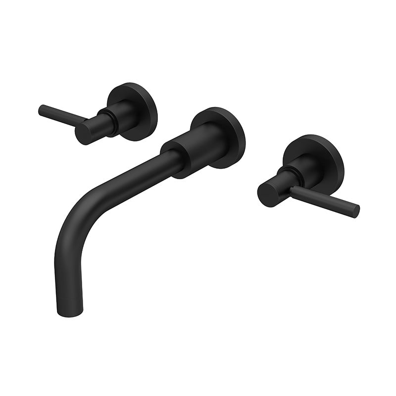 Hudson Reed Tec Lever Wall Mounted Basin Mixer (1 size, 3 colours) - Brand New Bathrooms