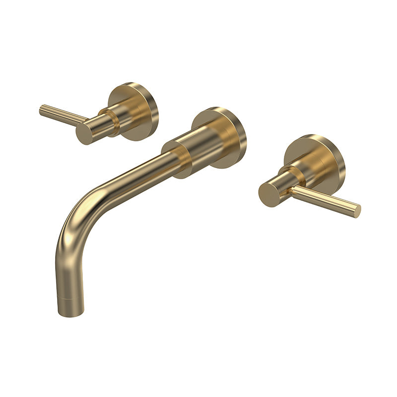 Hudson Reed Tec Lever Wall Mounted Basin Mixer (1 size, 3 colours) - Brand New Bathrooms