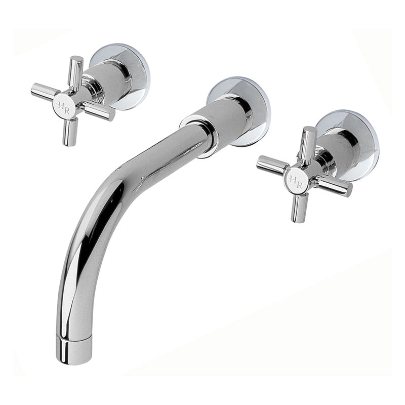 Hudson Reed Tec Crosshead Wall Mounted Basin Mixer (1 size, 3 colours) - Brand New Bathrooms