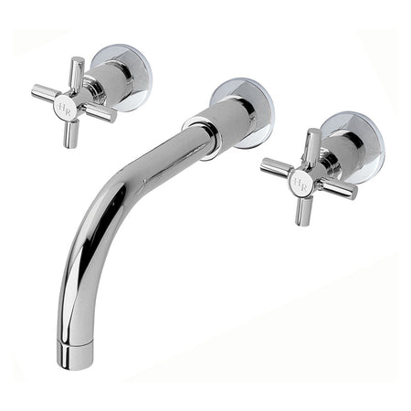 Hudson Reed Tec Crosshead Wall Mounted Basin Mixer (1 size, 3 colours) - Brand New Bathrooms
