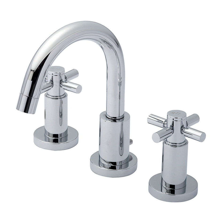Hudson Reed Tec Crosshead 3 Tap Hole Basin Mixer (1 size, Chrome)