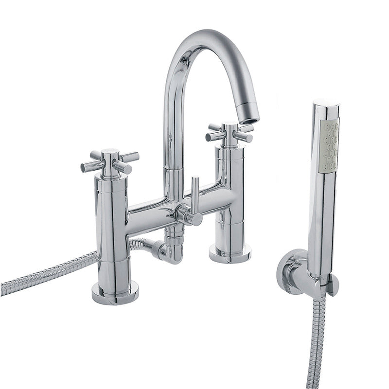 Hudson Reed Tec Crosshead Bath Shower Mixer (1 size, Chrome) - Brand New Bathrooms