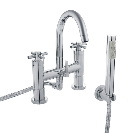 Hudson Reed Tec Crosshead Bath Shower Mixer (1 size, Chrome) - Brand New Bathrooms