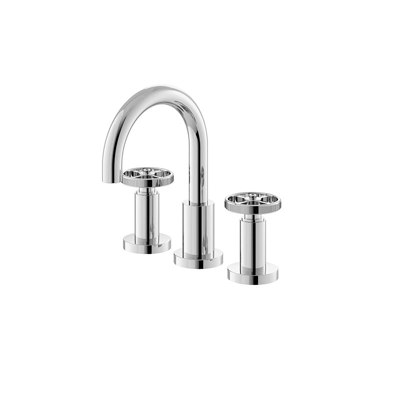 Hudson Reed Revolution 3 Tap Hole Basin Mixer (1 size, Chrome) - Brand New Bathrooms