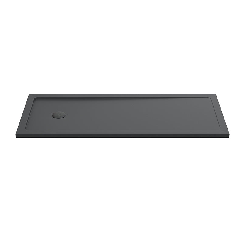 Nuie Bath Replacement Slimline Shower Tray (1 size, Grey) -Brandnew Bathroom