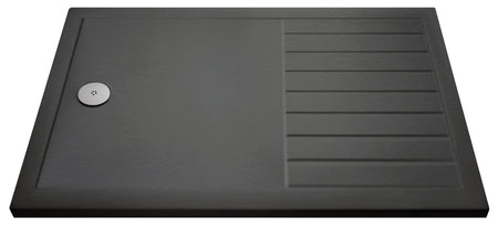 Nuie Rectangular Walk-In Slimline Shower Tray (5 sizes, Grey) - Brand New Bathrooms