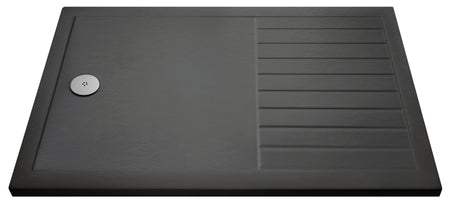 Nuie Rectangular Walk-In Slimline Shower Tray (5 sizes, Grey) - Brand New Bathrooms