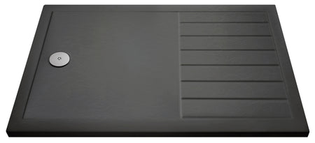 Nuie Rectangular Walk-In Slimline Shower Tray (5 sizes, Grey) - Brand New Bathrooms