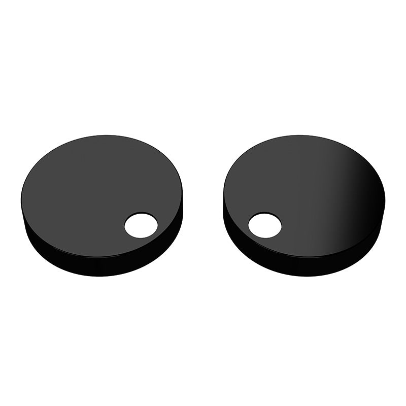 Nuie Toilet Seat Cover Caps (2 sizes, Matt Black) - Brand New Bathrooms