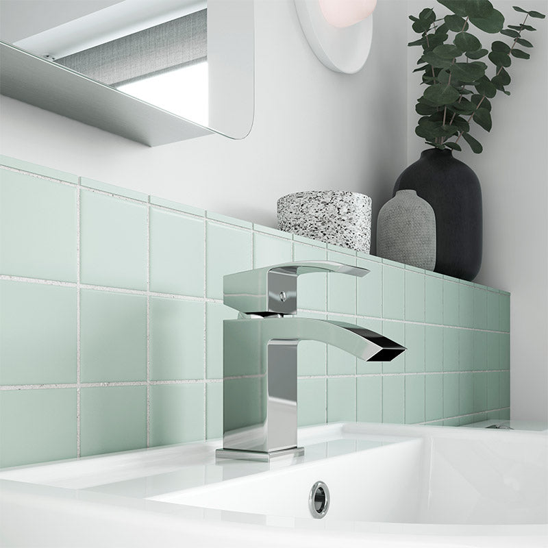 Nuie Vibe Midi Mono Basin Mixer (Chrome) - Brandnew Bathroom