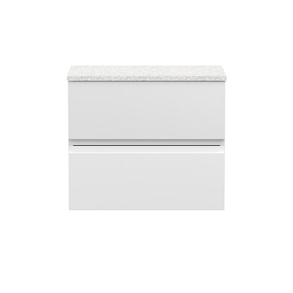 Hudson Reed Urban Wall Hung Double Drawer 600mm Unit & Laminate Worktop (1 size, 5 colours) - Brand New Bathrooms